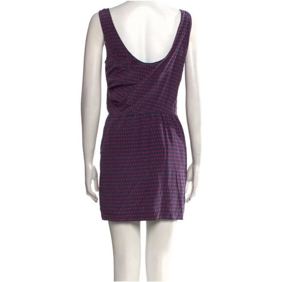 Marc by Marc Jacobs Navy Red Polka Dot Silk Shift Mini Dress Women’s Size 2 - Picture 8 of 9